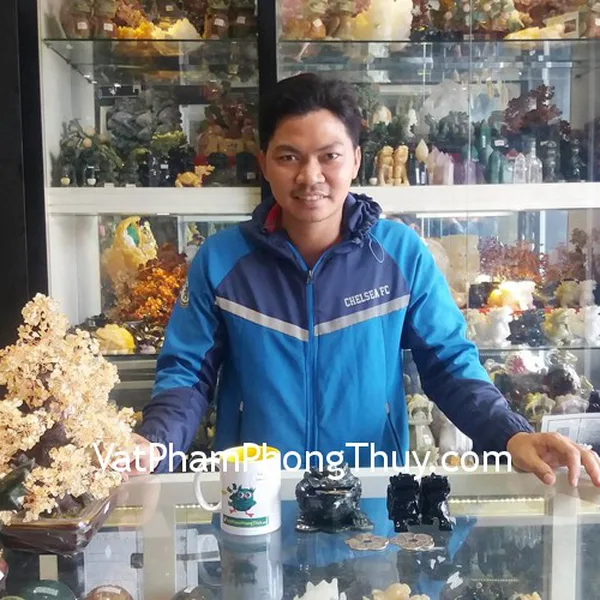 Anh Nam - khách hàng mua Cặp Tỳ hưu thạch anh đen GM009, Thiềm thừ đá Lam ngọc GM026, Đồng tiền hoa mai liền CC1139