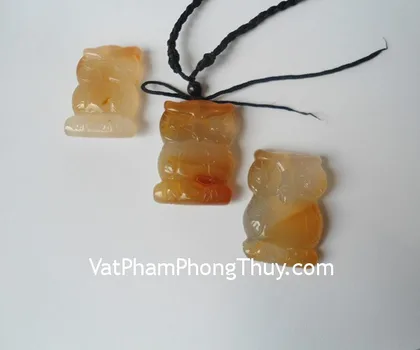 Cú mèo đá hắc ngà - 3 tấc FH071