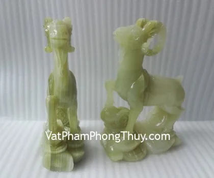 Tượng ngũ long ngọc phỉ thúy đặc biệt FNS114