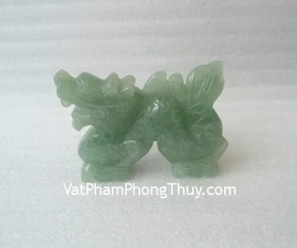 Rồng xanh nhỏ trên đế đá đen - thần long, vương giả chí tôn K157M
