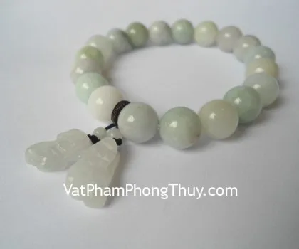 Chuỗi ngọc Phỉ Thúy Tỳ hưu treo 1 cặp S5033