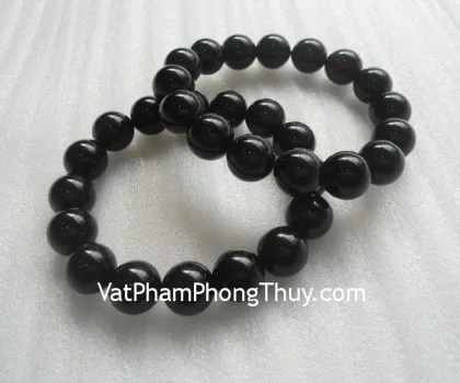 Chuỗi đá hắc ngà bi trơn lớn S2032
