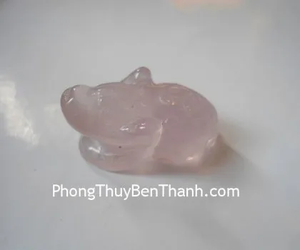Thiềm thừ đeo cổ đá thạch anh đen S434