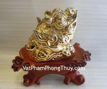 Thiềm thừ chiêu tài kim thiềm vàng Y049
