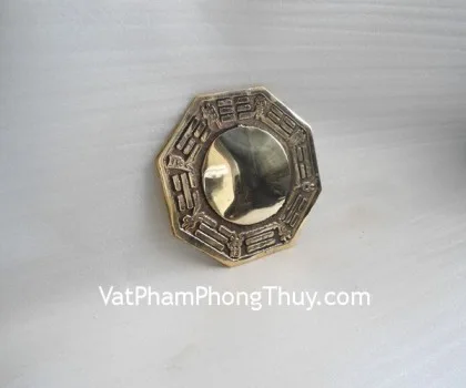 Bát quái âm dương bọc nhôm vàng nhỏ FK1218
