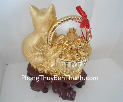 Mèo xanh châu đỏ trên tiền - chiêu tài tấn bảo H427G