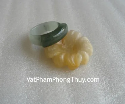 Nhẫn trơn ngọc Phỉ Thúy bản nhỏ FS962