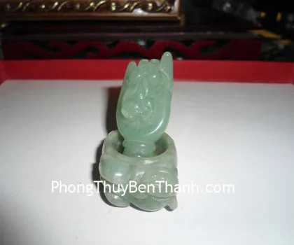 Tỳ hưu ngọc Phỉ Thúy xanh đậm vân mây A+++++ (GCN:604 - 21.76gr) FS6897-F2-5505