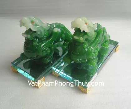 Tỳ hưu ngọc Phỉ Thúy xanh đậm vân mây A+++++ (GCN:621 - 30gr) FS6897-F2-7590