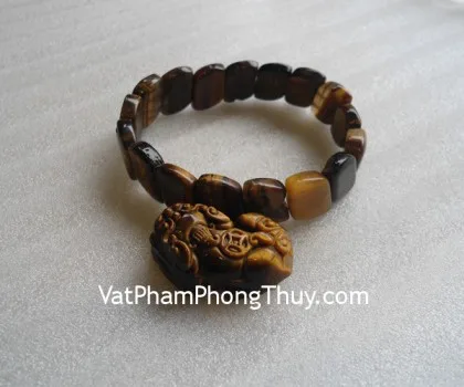 Vòng tay đá mắt mèo hạt xéo FS997