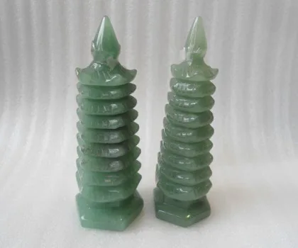 Tháp văn xương lam ngọc 7 tầng (13cm) FGM059