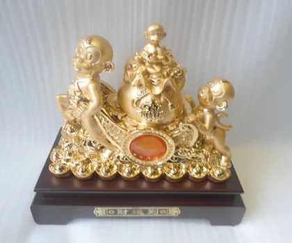 Gia đình khỉ kiệu túi vàng - tài vận tới FK030M