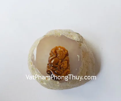 Mặt 12 con giáp ngọc Phỉ Thúy trong (Tỵ) FS6886-6