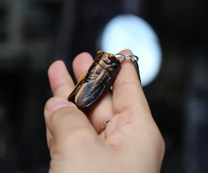 Mặt ve đá mắt mèo lớn S6491