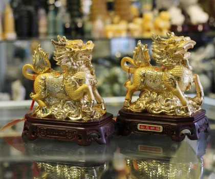 Kỳ lân vàng - như ý nạp phúc, trường thụy chiêu tài H458G