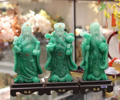 Tam đa xanh ngọc trung - Phước tinh / Lộc tinh / Thọ tinh C151A