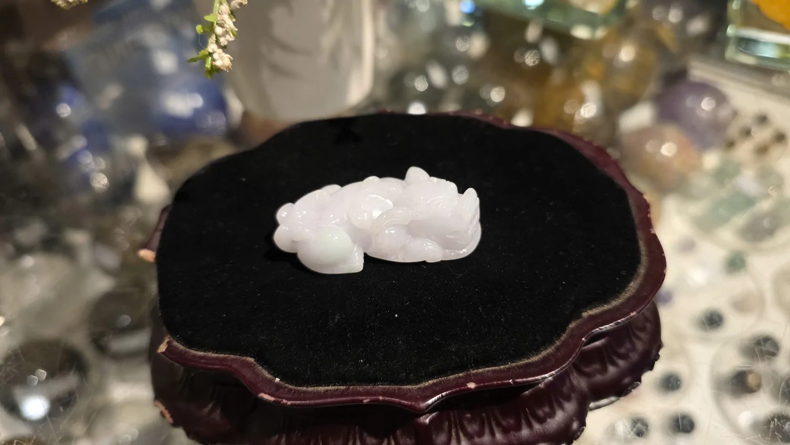Tỳ hưu ngọc phỉ thúy xanh bạch A+++++ (GCN 17707 - 29.34 gr) S6899-S3-6103