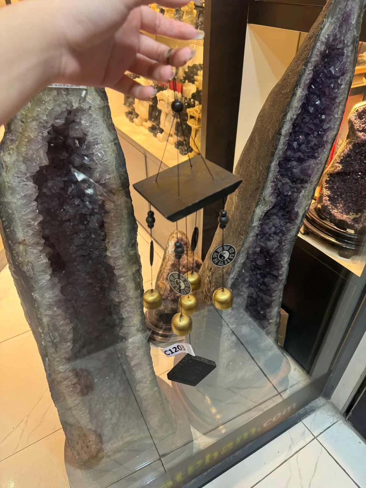 Chuông gió bát quái 5 chuông C1203