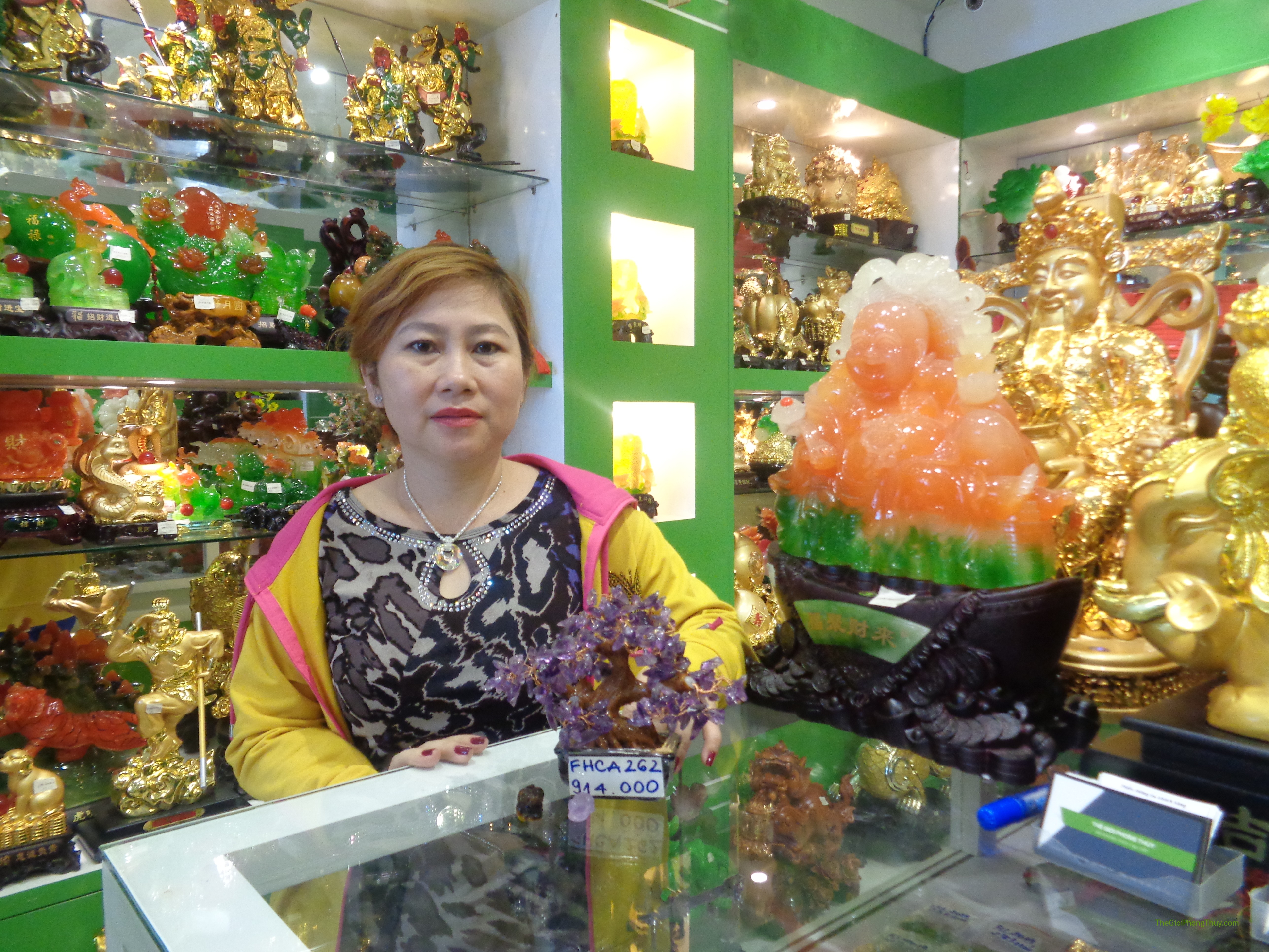 Chị Hiền - Khách hàng mua cây thạch anh tím FHCA262, Tỳ Hưu FS931 và Tỳ Hưu FS763