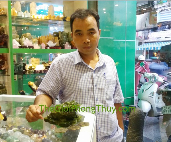 Anh Hòa - Khách hàng mua Tiền hoa mai liền FCC1139, Thiềm thừ lam ngọc trung FGM023