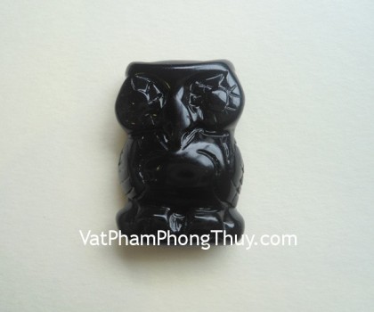 Cú mèo đá hắc ngà - 3 tấc FH071
