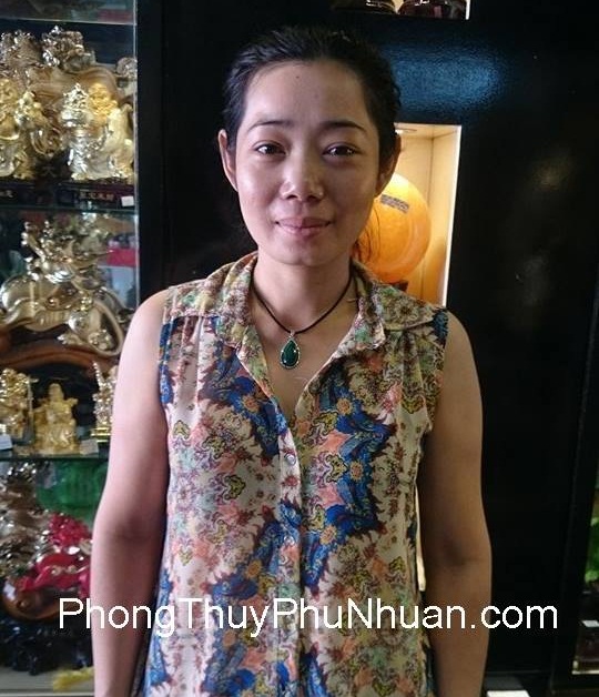 Chị Lý– khách hàng mua Mặt đeo cổ đá Khổng tước S5009