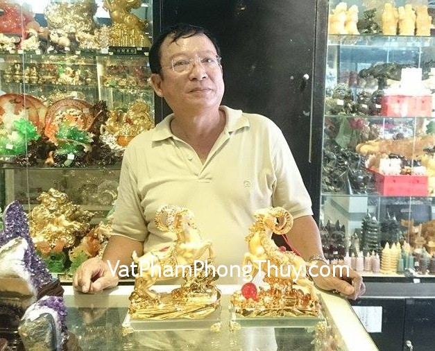 Chú Phùng - Khách hàng mua Dê mạ vàng phong thủy H054G