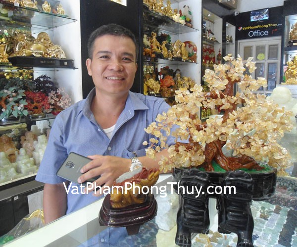Anh Giang - khách hàng mua tỳ hưu hắc ngà H011, thiềm thừ hoàng long tam thể TT-HL-3950 và cây tài lộc HCA263