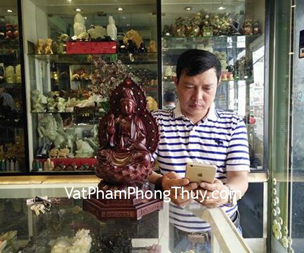 Anh Tuấn- Khách mua Tượng Quan âm giả gỗ A130