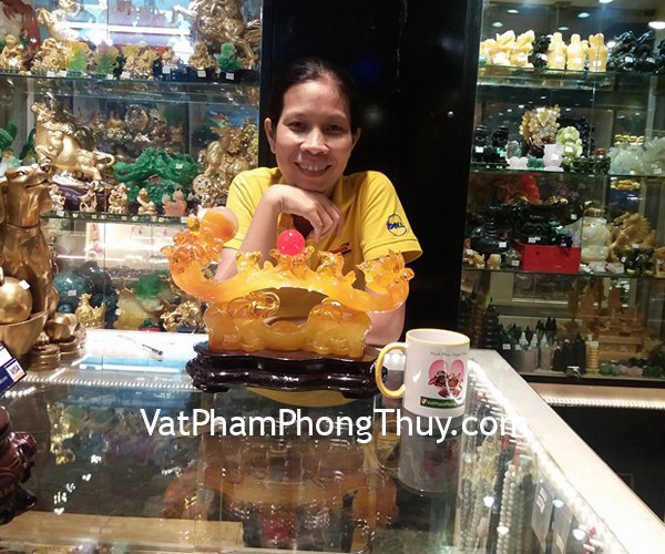 Chị Thanh - Khách hàng mua Gậy như ý vàng kết hợp cóc và voi kim bảo G126A