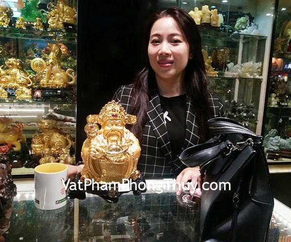 Chị Vân - Khách hàng mua Tượng Thần tài ú ù tài nguyên quãng tiến C142A
