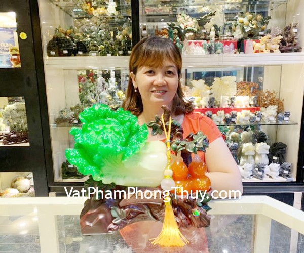 Chị Vân - khách hàng mua Bắp cải xanh Đa phước đa tài LN072